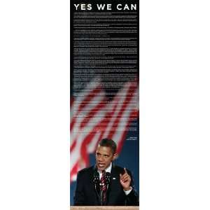  Barack Obama Acceptance Speech   Poster (11.75x36)