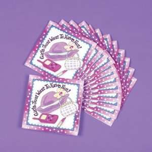  Slumber Party Beverage Napkins   Tableware & Napkins 