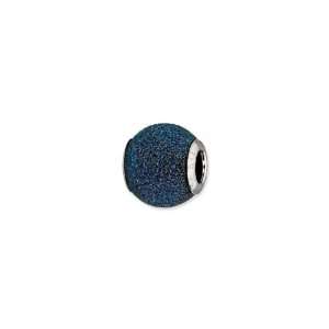  Blue Laser Cut Sterling Silver Charm: Jewelry
