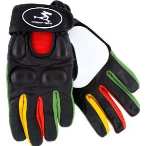   Kody Noble Slide Gloves Xs Black Rasta Skate Pads