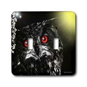 SmudgeArt Bird Artwork Designs   Barn Owl   Bird Art   Light Switch 