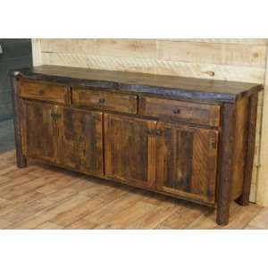  Reclaimed Vintage White Pine Buffet Console