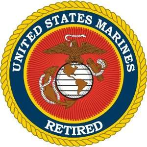  US Marine Corps Retired Decal Sticker 3.8 6 Pack 