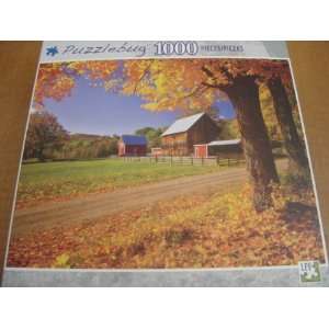   Puzzle   New England Farm & Autumn Sugar Maples, Vermont Toys & Games