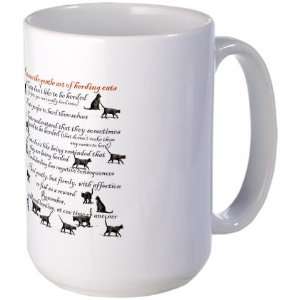  Herding cats Humor Large Mug by  