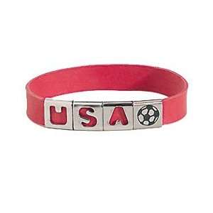  Slides USA Soccer Ball Rally Bracelet: Sports & Outdoors