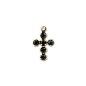  47206 14.5mm Gold Plated Round Cross Jet: Arts, Crafts 