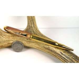  Cedar 30 06 Rifle Cartridge Pen With a Gold Finish: Office 