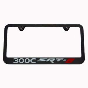  Chrysler 300C SRT8 SRT 8 Black License Plate Frame 