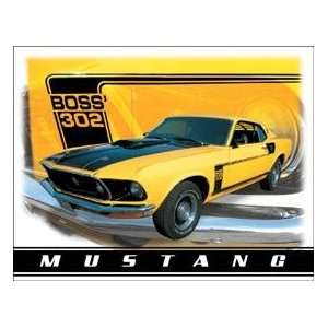  Tin Sign   Ford Mustang Boss 302 