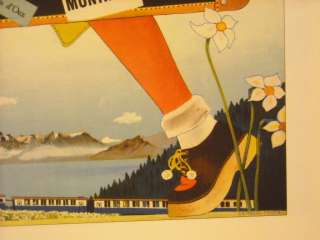 Reprint Vintage Travel Poster Luzern Interlaken  