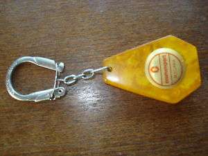 VINTAGE CATALIN BAKELITE KEY CHAIN ADVERTISING BULGARIA  