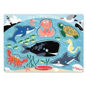    Melissa and Doug Sea Creatures Peg Puzzle 3384: Everything Else