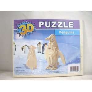  3D Penguins Wood Puzzle Toys & Games