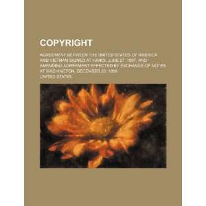  Copyright Agreement between the United States of America 