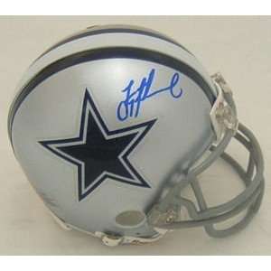 New Troy Aikman SIGNED Cowboys Mini Helmet: Sports 