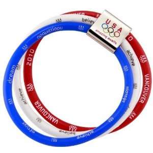 2010 Winter Olympics Team USA Youth Red White Blue Olympic Rings 