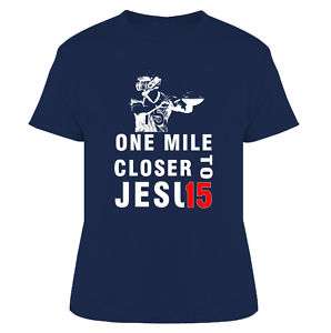 One Mile Closer To Jesus Tebow Broncos Football T Shirt  