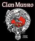 Scottish Clan Munro Crest Badge Black T Shirt   Dread God