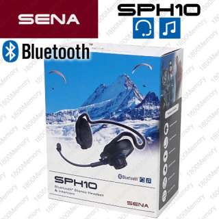 Sena SPH10 Bluetooth 2.1+EDR Stereo Headset & Intercom USB Port MP3 
