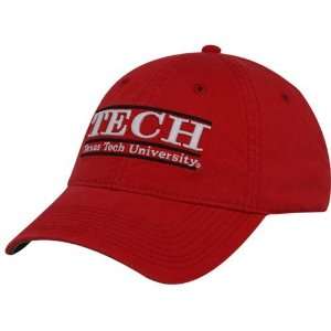 NCAA The Game Texas Tech Red Raiders Scarlet 3D Bar Adjustable Hat 