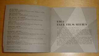 UCLA 1965 FALL FILM SERIES Movie Schedule PROGRAM War Of The Worlds 