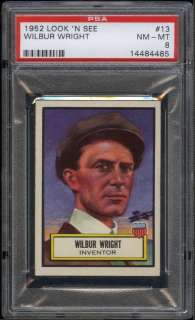 1952 Look N See #013 Wilbur Wright PSA 8 NM MT *4485*  