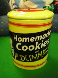 Collectable HOMEMADE COOKIES for DUMMIES Cookie Jar  