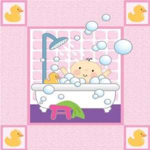  7242 01 Salina Yoon Kids! Baby Bath Pink Panel: Everything 