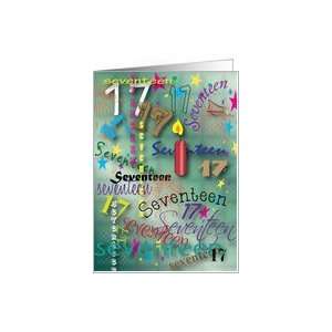    Happy Birthday to Seventeen Yr. Old, text Card: Toys & Games