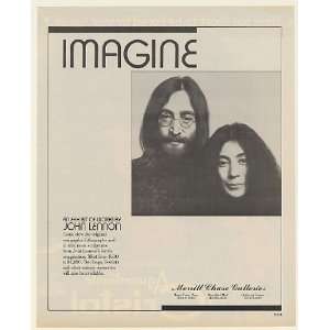1988 John Lennon Exhibit Merrill Chase Galleries John Yoko Photo Print 