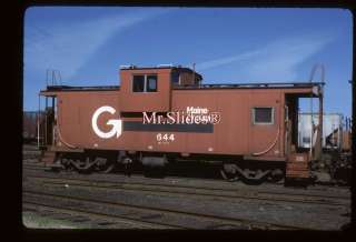 Original Slide MEC Maine Central Guilford Caboose 644  