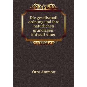   Sozialen . Mit 6 Figuren Im Text (German Edition) Otto Ammon Books