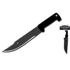   Knife 8 in. Black Poly. Handle Black Blade Plain: Sports & Outdoors