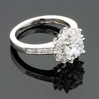 72CT 14KW MOISSANITE & DIAMOND CHANNEL CLUSTER RING  
