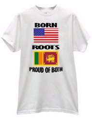 BORN AMERICA USA ROOTS IN CEYLON SRI LANKA COLOMBO COUNTRY PRIDE FLAG 