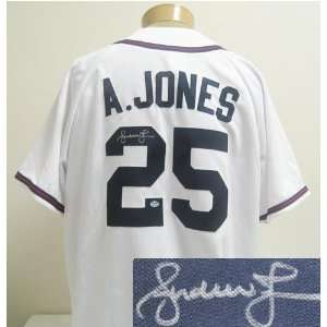  Andruw Jones Signed Jersey: Sports & Outdoors