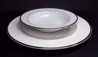 MIKASA HK 301 Cameo Platinum Dinner Plate & Fruit Bowl  