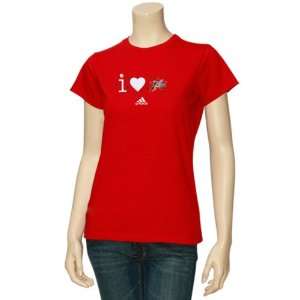   Philadelphia 76ers Red Ladies Lover Girl T shirt: Sports & Outdoors