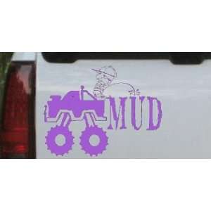 Pee On Mud Off Road Car Window Wall Laptop Decal Sticker    Purple 8in 