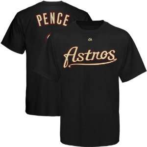 Majestic Hunter Pence Houston Astros Player T shirt   Black (XX Large)