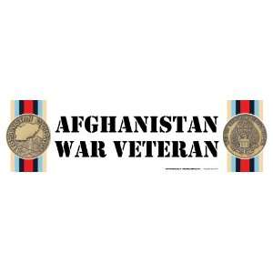 Afghanistan War Veteran Bumper Strip Magnet