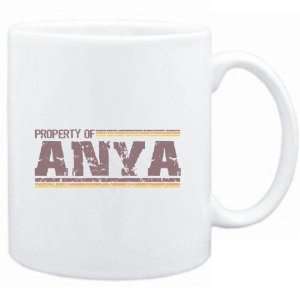  Mug White  Property of Anya   Vintage  Female Names 