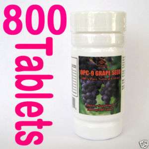 8x Grape Seed Extract OPC 9,100mg,100tabs, x8  800tabs  