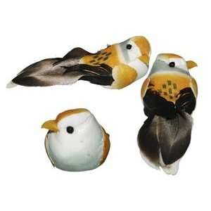   12 PCS 2.5 Decorative Fake Birds For Craft In Assorted Colors (8811