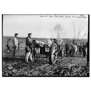  Photo Taking Big Bulgar Guns to Tchataldja #12 1910
