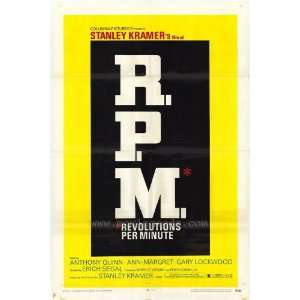  R.P.M. Revolutions Per Minute Poster 27x40 Anthony Quinn 