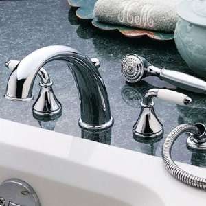 Amarilis Iris Bath Tub Faucet Less Handles Finish Chrome and Polished 