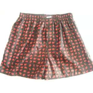   Shorts  Black with Small Red Elephants Design (SIZE MEDIUM 26 28
