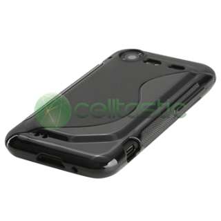 12in1 Gel Case DC Charger Earphone for HTC Incredible S 2 Droid 